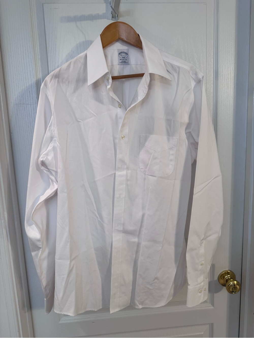 Brooks Brothers White Long-Sleeve Dress Shirt